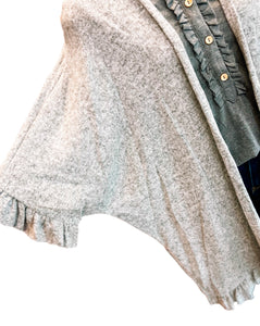 Heather Grey Solid Dolman Cardigan