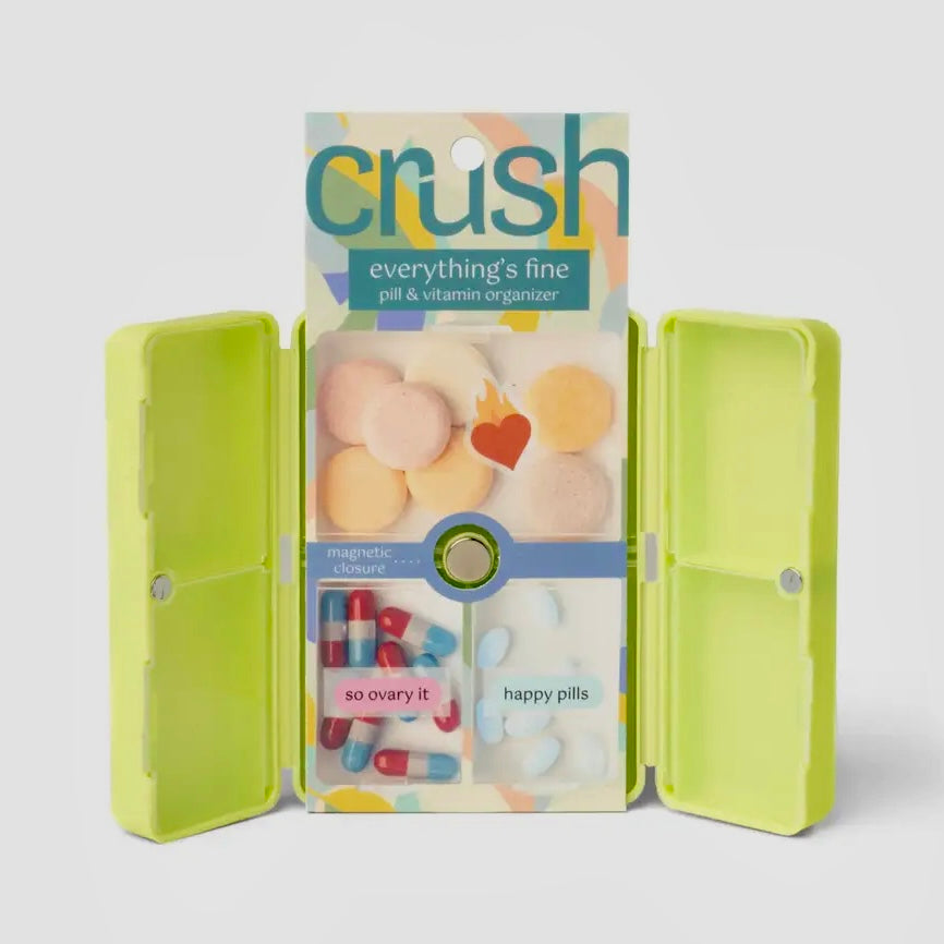 CRUSH EVERYTHING'S FINE PILL & VITAMIN CASE