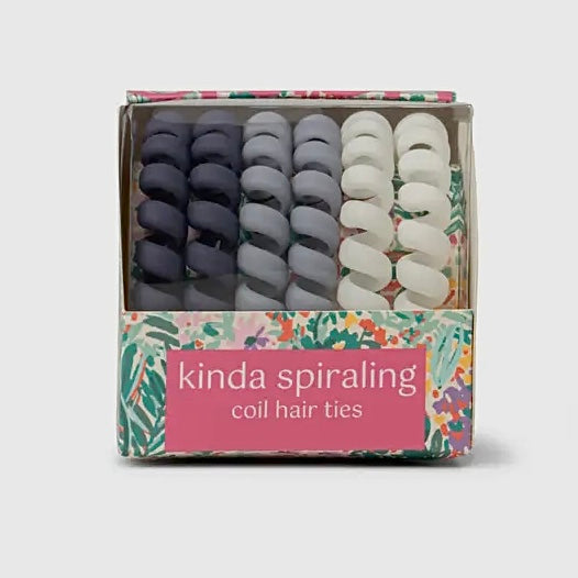 CRUSH KINDA SPIRALING COIL HAIR TIES PACK OF 6