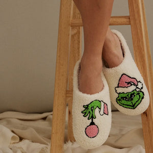 CHRISTMAS THE MEAN ONE GRINCH SLIPPERS