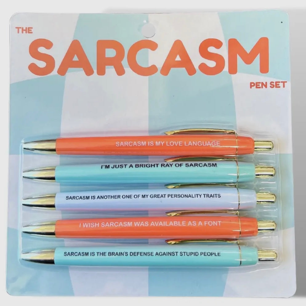 FUN CLUB SET OF 5 PENS WITH SAYINGS