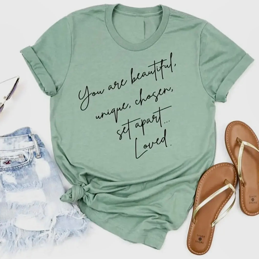 YOU ARE CHOSEN SET APART FAITH GRAPHIC TEE