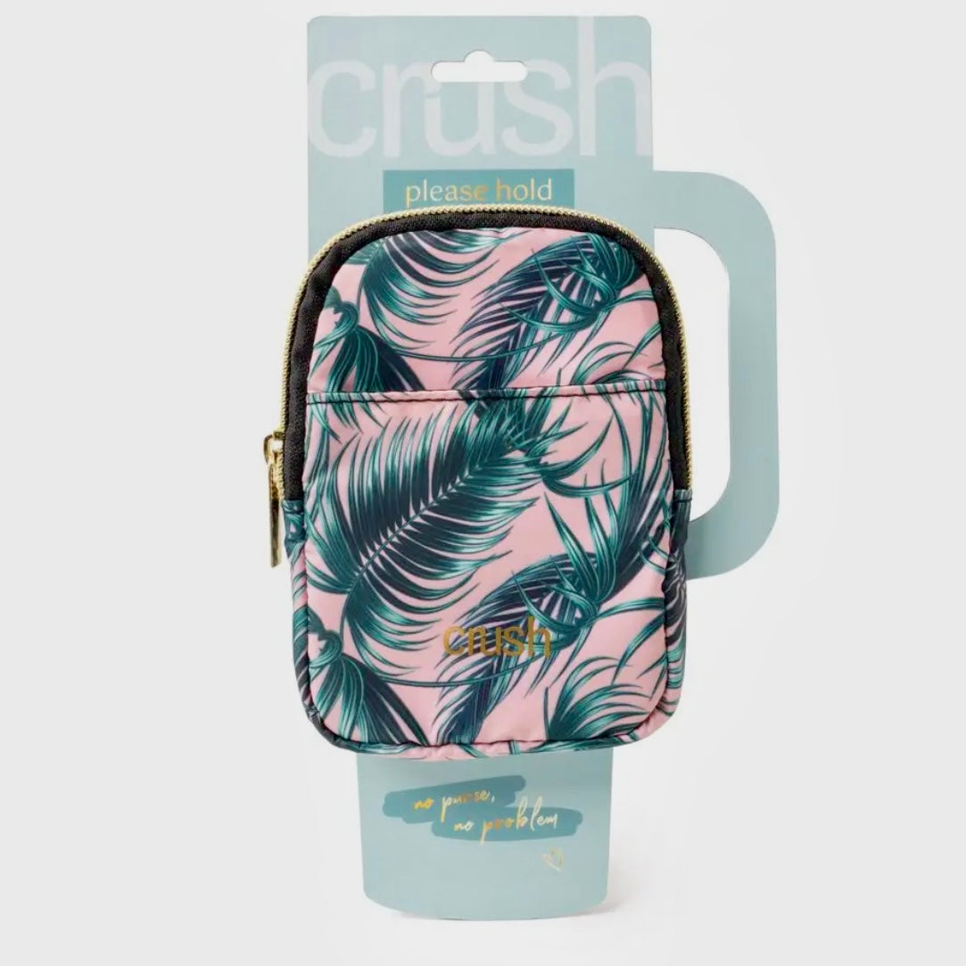 CRUSH WATER BOTTLE TUMBLER POUCH PLEASE HOLD