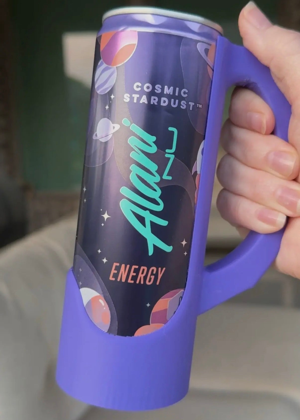 2 PIECE SET - THE "ORIGINAL SIPZEY" 12OZ SKINNY CAN HOLDER *HANDLE* & MATCHING SKINNY CAN *LID* MADE IN USA!