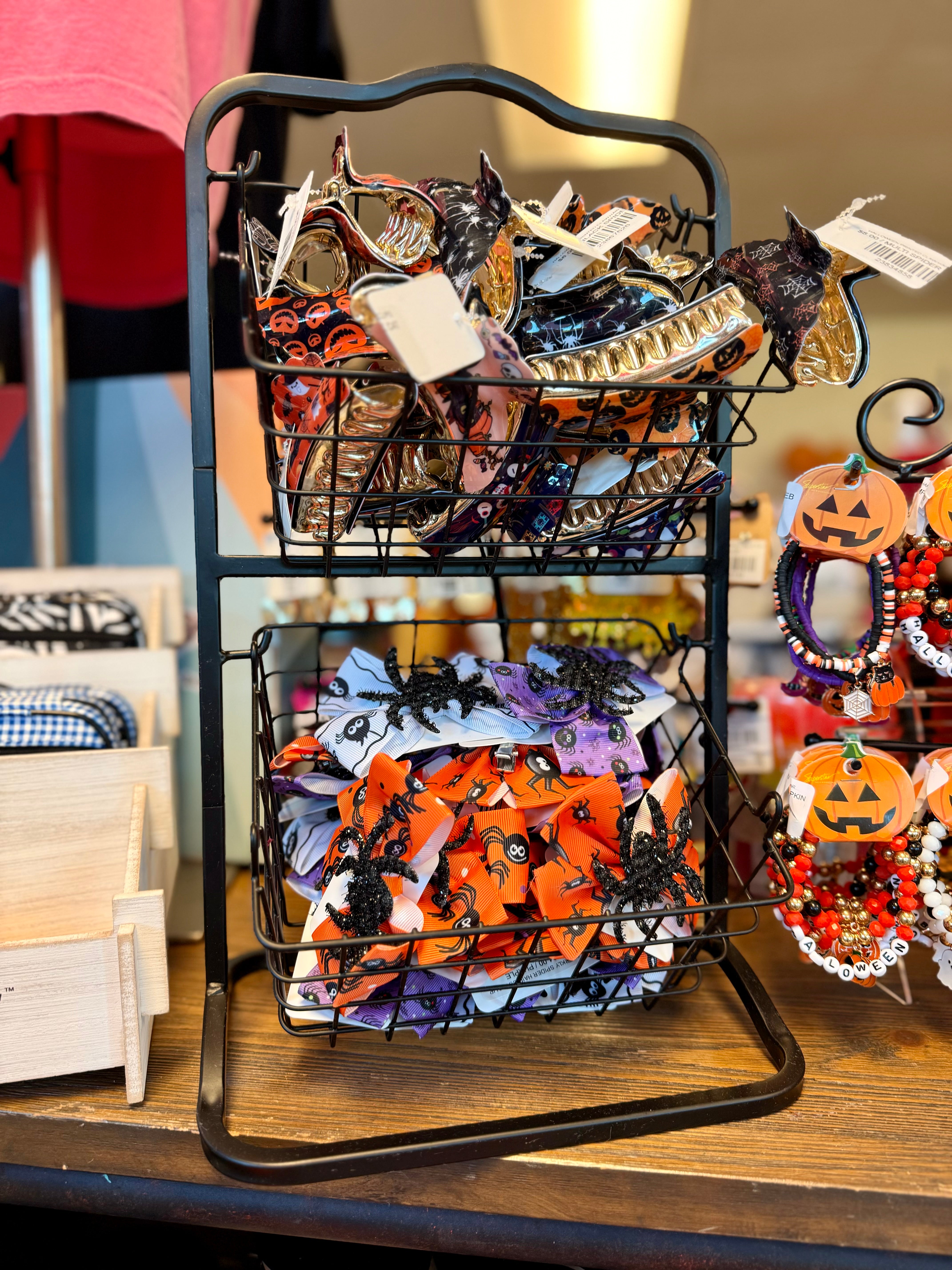 HALLOWEEN PRINTED CLAW HAIR CLIPS- SALE