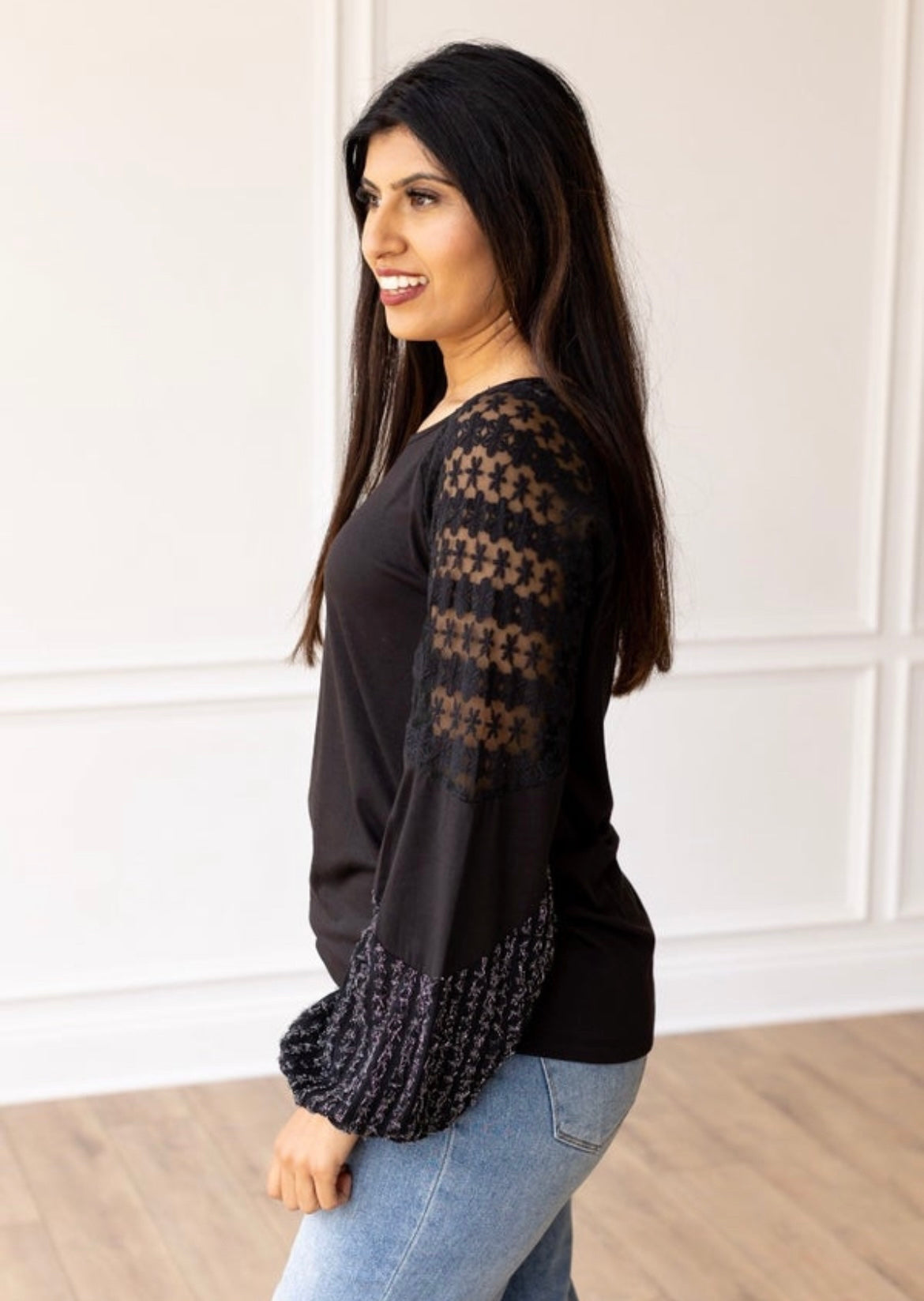 Black Enchanted Evening Crochet Top