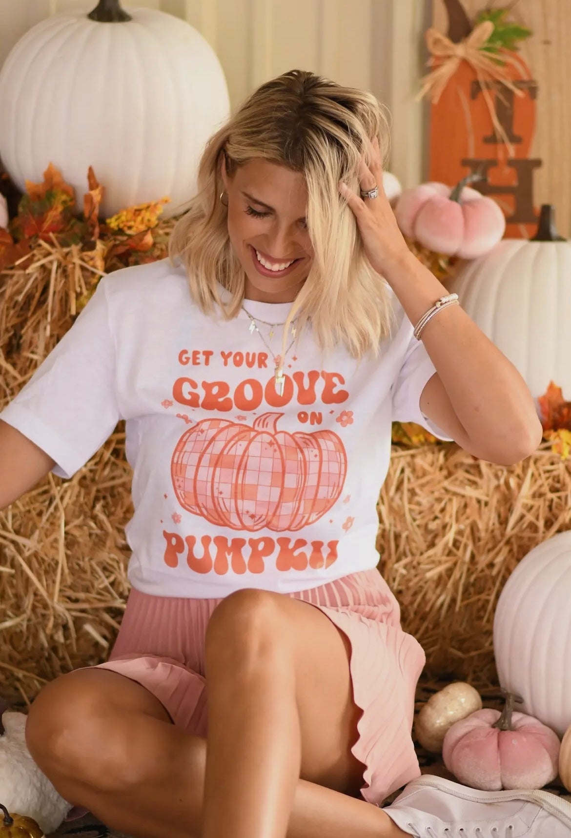 Get Your Groove On Pumpkin Tee