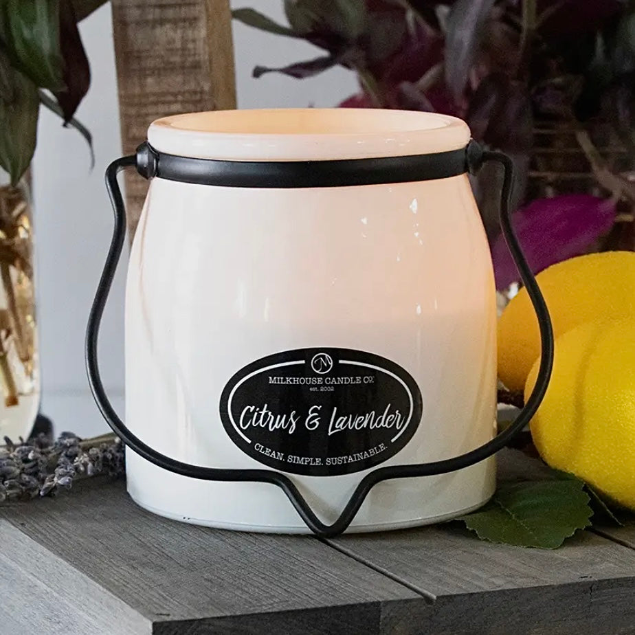 MILKHOUSE BUTTER JAR SOY CANDLES 16 OZ