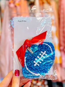 Football Aqua Di Gio Blue & Red Ribbon Freshie