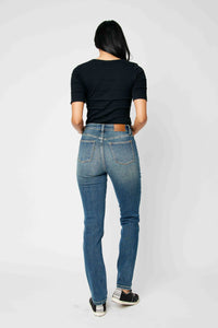 DARKWASH HIGH WAIST CLASSIC RELAXED JUDY BLUE DENIM