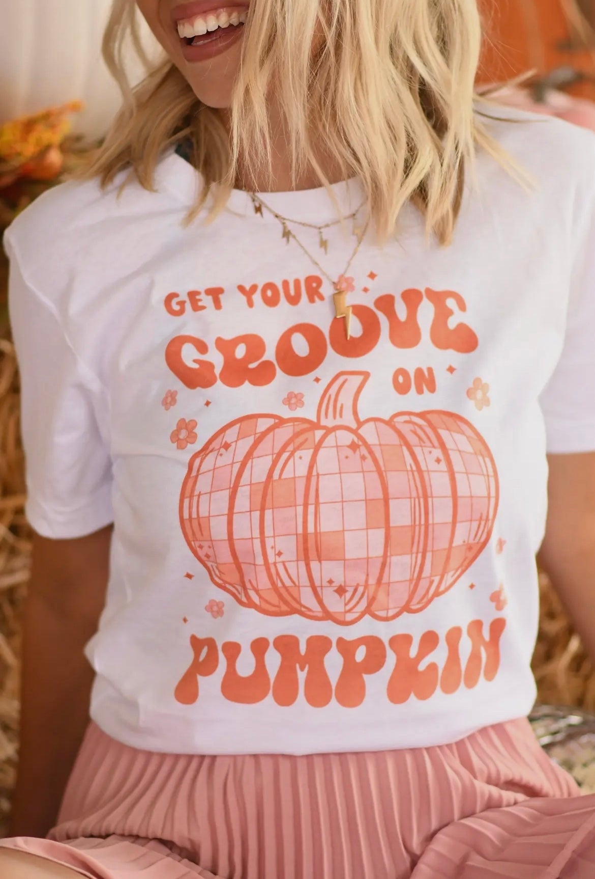 Get Your Groove On Pumpkin Tee