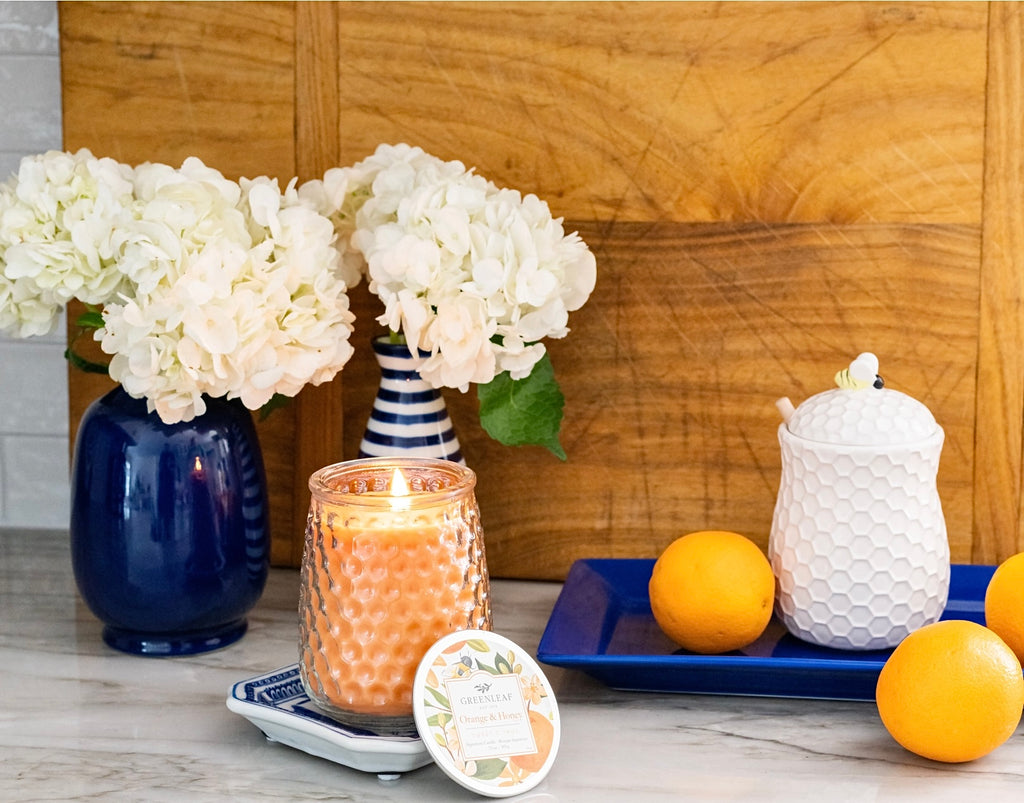 Greenleaf Hobnail Glass Signature Candle - Thumbnail 3