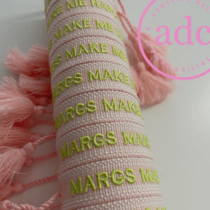 MARGS MAKE ME HAPPY WOVEN CANVAS BRACELET ASHLEIGH DESIGN