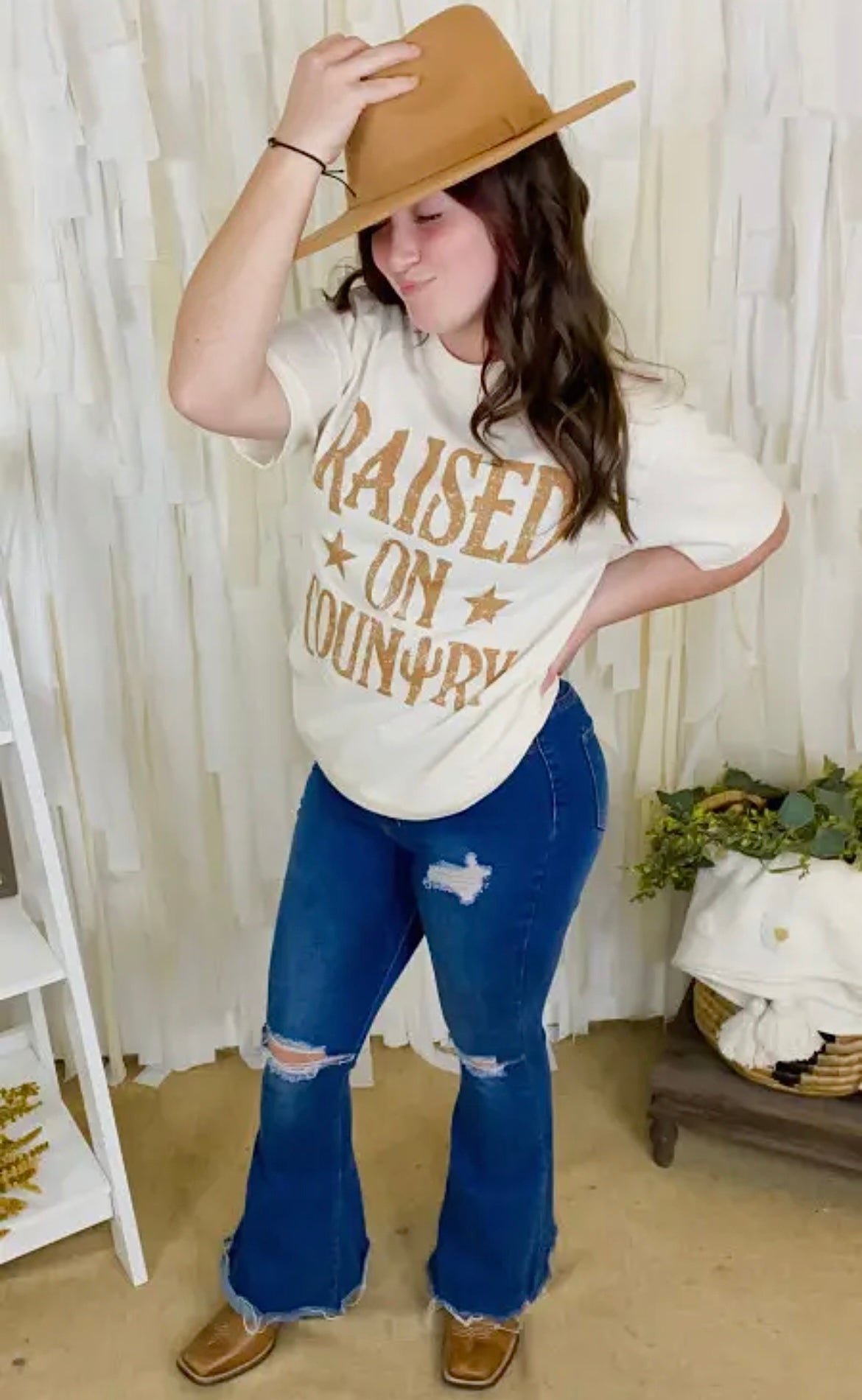 RAISED ON COUNTRY TEE