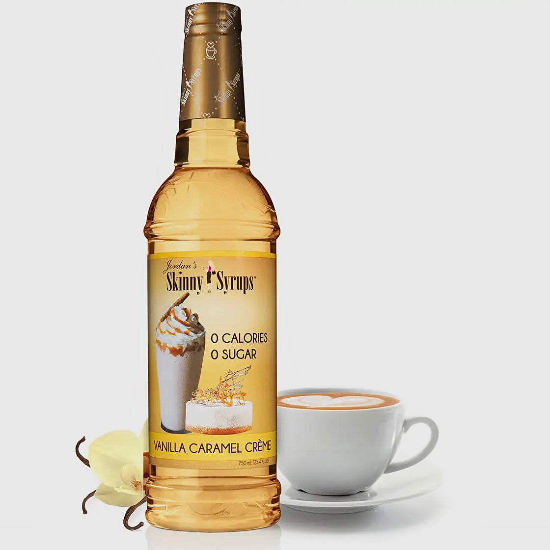 VANILLA CARAMEL CREME FLAVOR JORDAN'S SKINNY MIXES SYRUPS