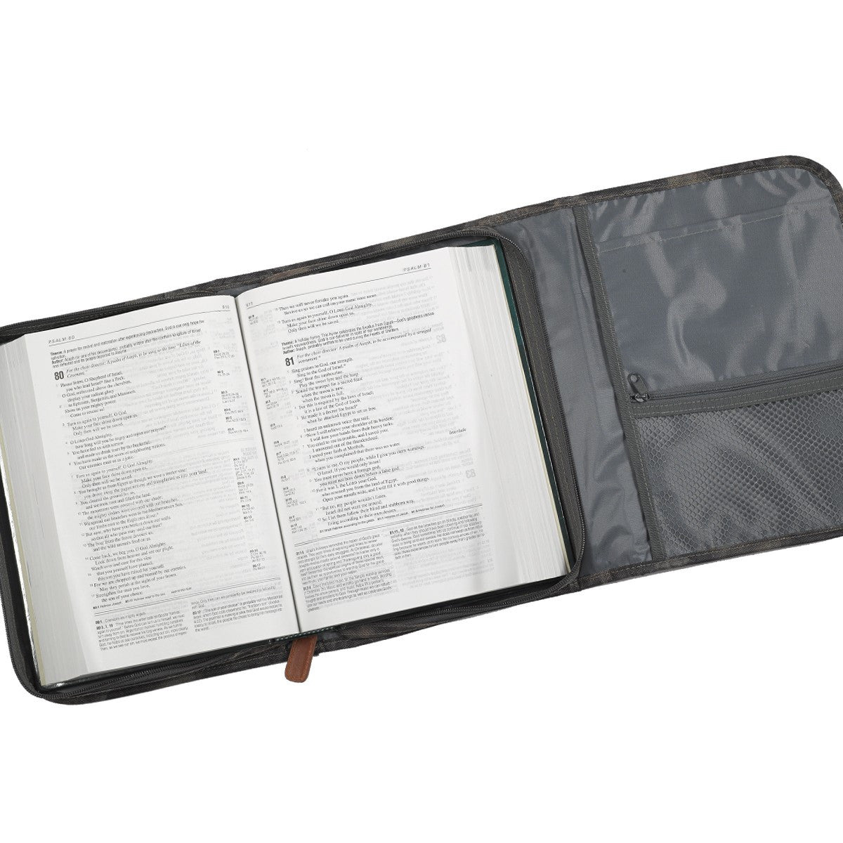 Forest Camouflage Tri Fold Organizer Bible Cover - MEDIUM