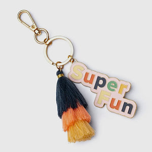 OLIVIA MOSS BRIGHT SIDE KEYCHAINS WITH TASSELS