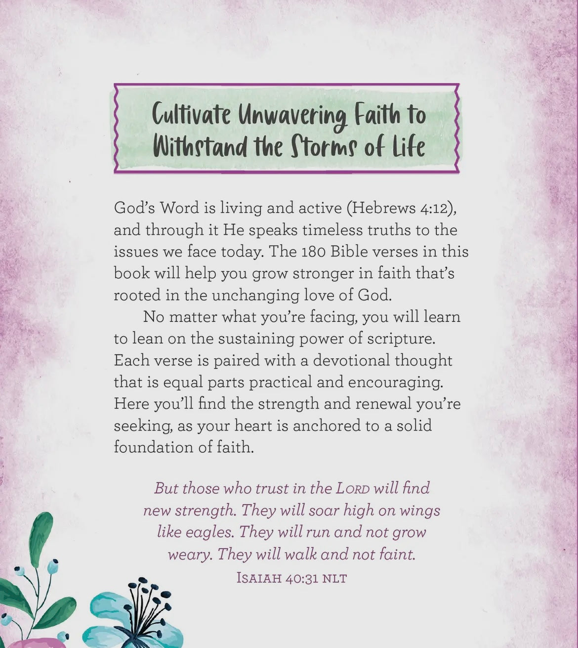 180 BIBLE VERSES FOR AN UNSHAKABLE FAITH DEVOTIONS FOR WOMEN BOOK