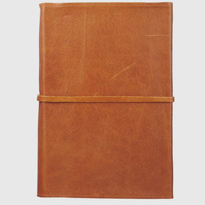 Wings Of Eagles Saddle Tan Full Grain Leather Journal