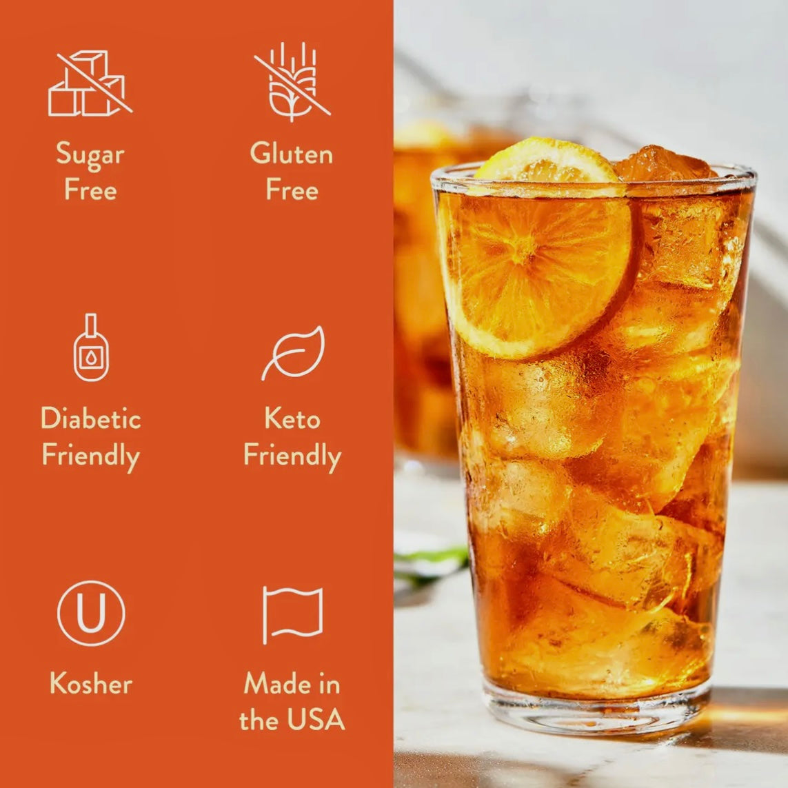 SWEET TEA FLAVOR SYRUP CONCENTRATE JORDAN'S SKINNY MIXES SYRUPS