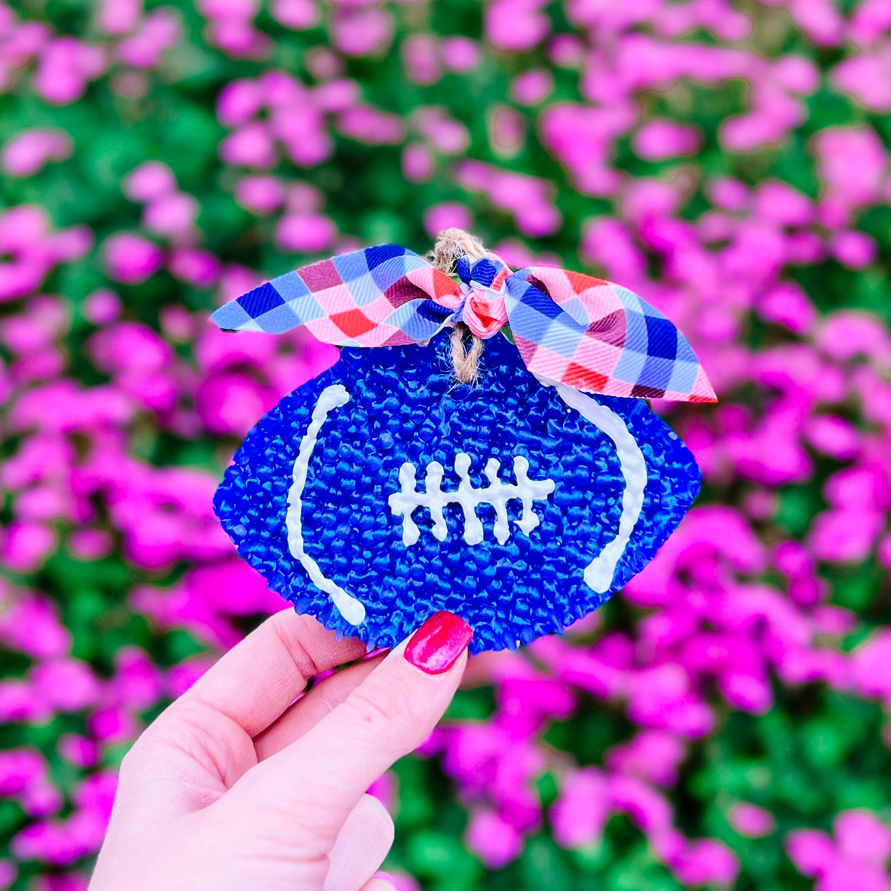 Blue Football Aqua Di Gio Navy/Blue/Orange Ribbon Freshie