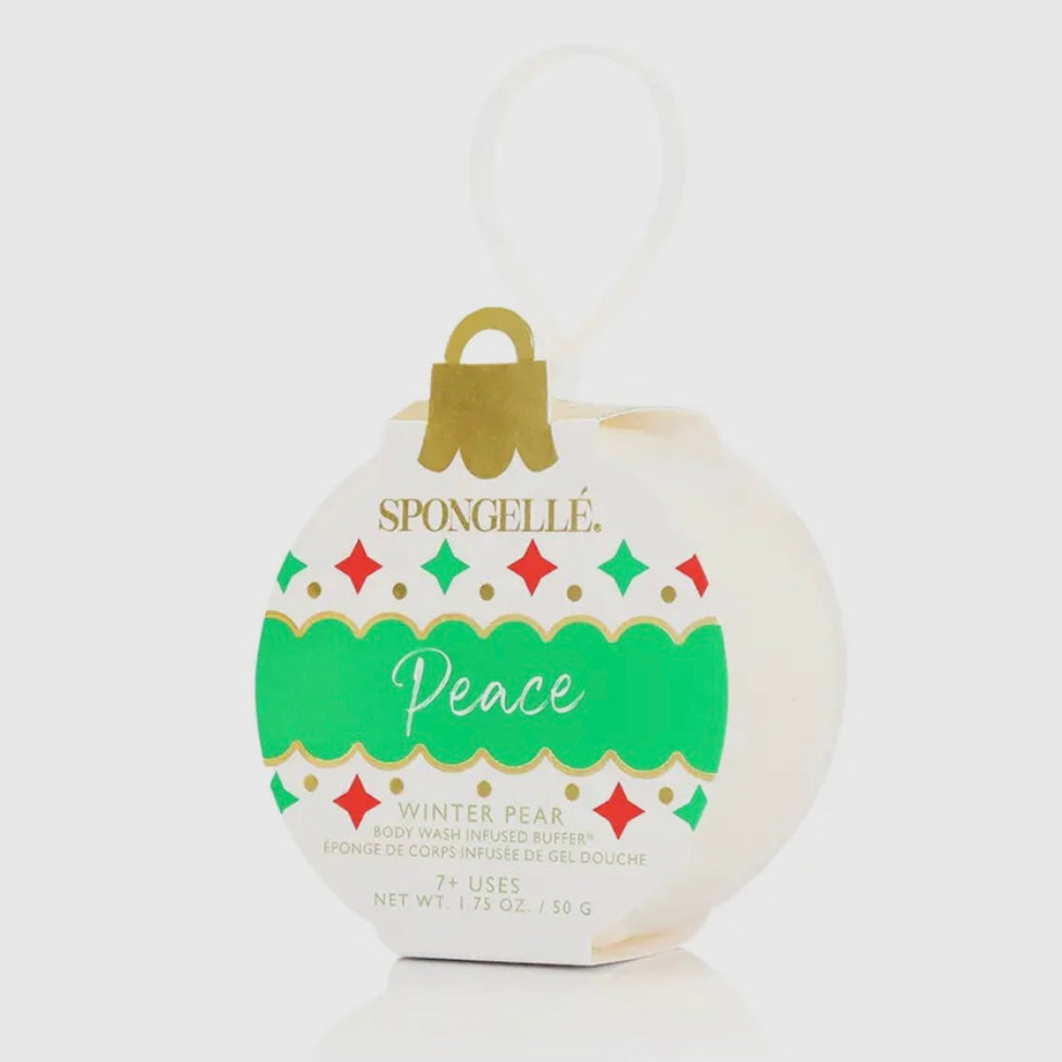 CELEBRATE THE SEASON HOLIDAY ORNAMENT GIFT SET CHRISTMAS SPONGELLE BUFFERS SOAPS