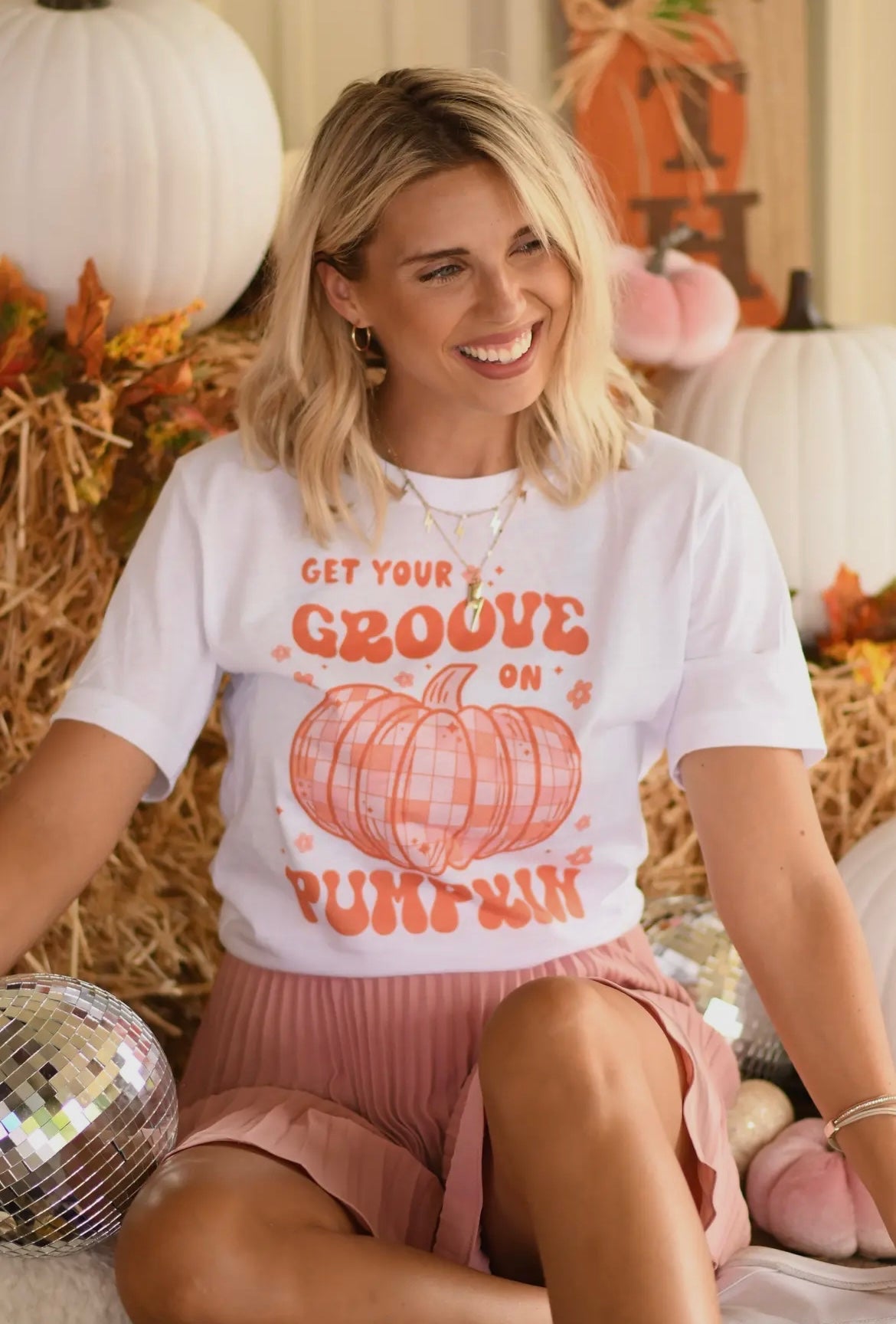 Get Your Groove On Pumpkin Tee