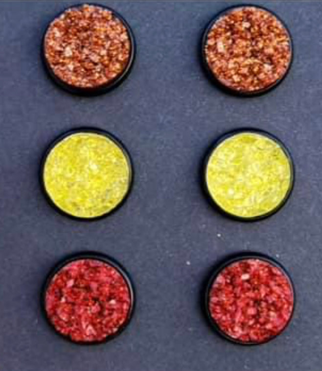 Autumn Leaves Druzy Stud 12mm Earring Set of 3
