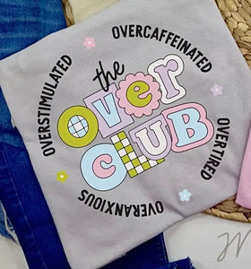 THE OVER CLUB GREY TSHIRT