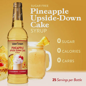 PINEAPPLE UPSIDE DOWN CAKE FLAVOR JORDAN'S SKINNY MIXES SYRUPS