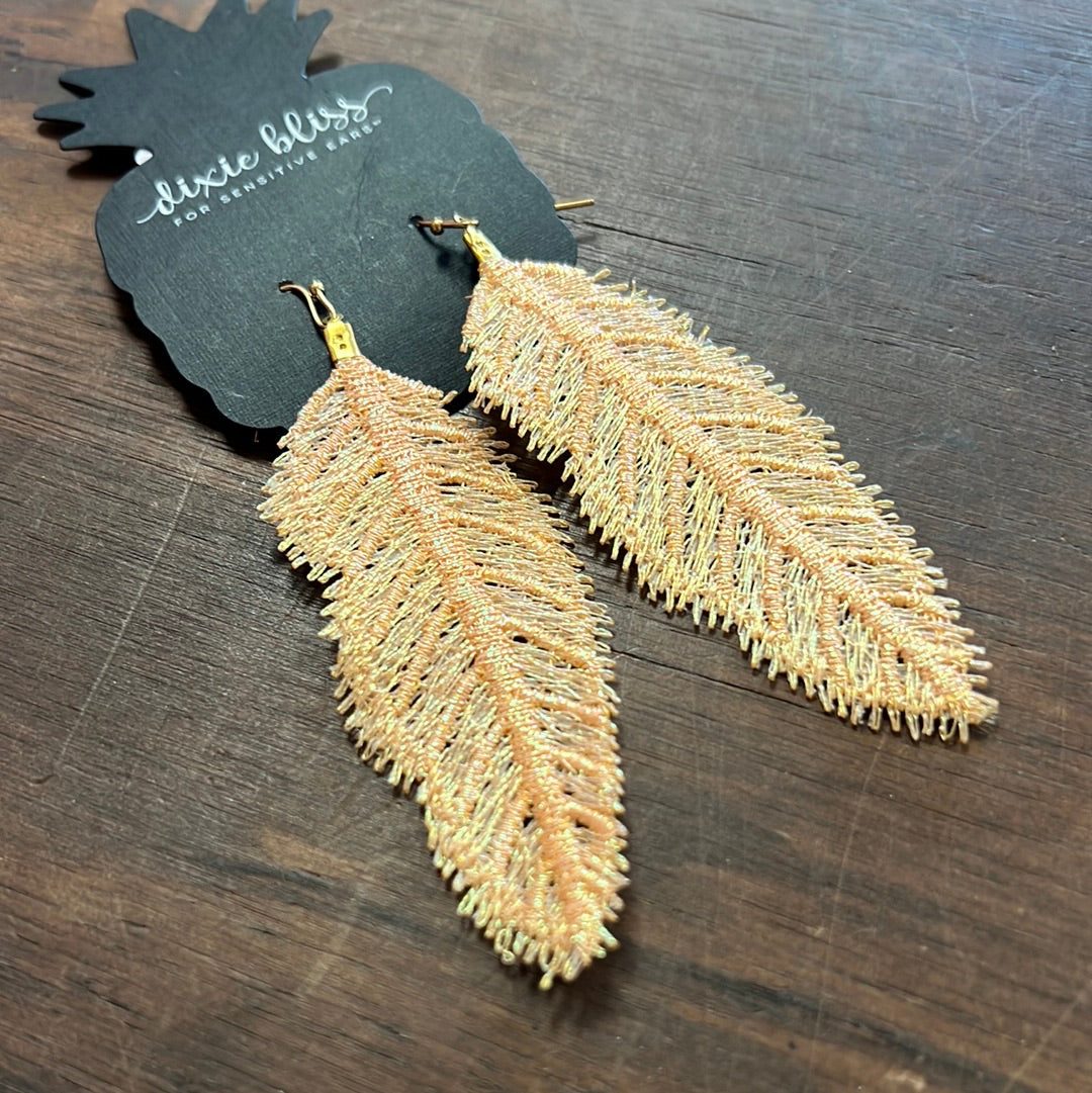 Strong As A Feather DB Handmade Earrings