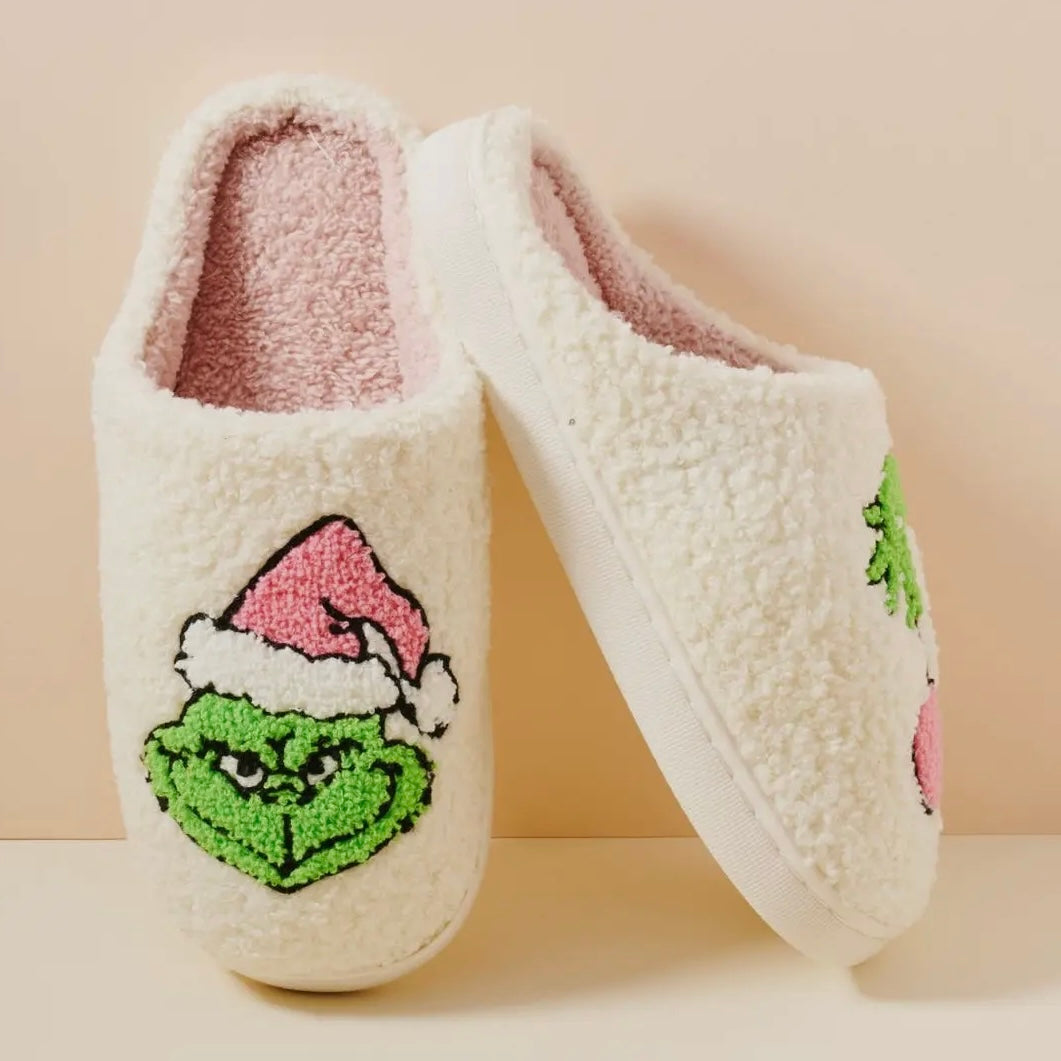 CHRISTMAS THE MEAN ONE GRINCH SLIPPERS