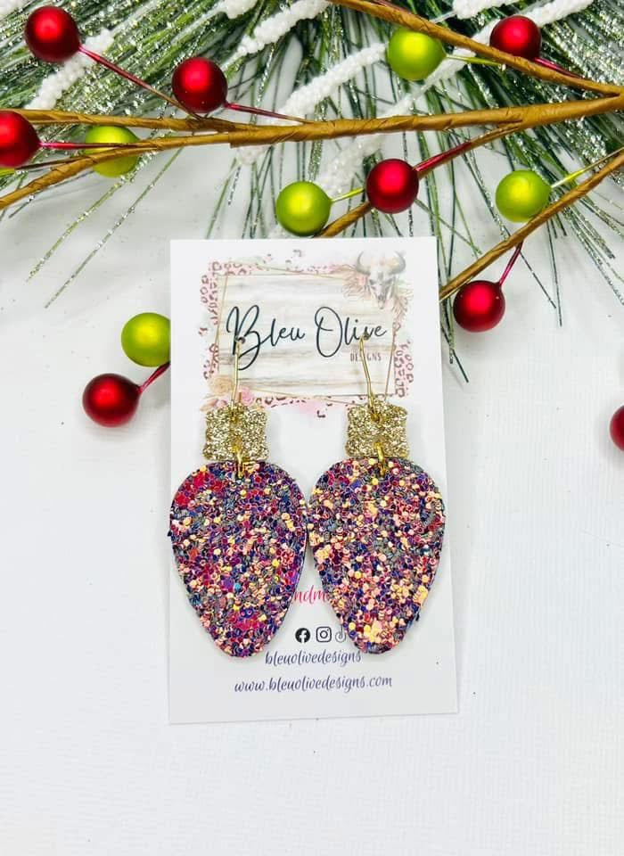 ORNAMENTS WITH GOLD TOPPERS HANDMADE EARRINGS BY B.O.D