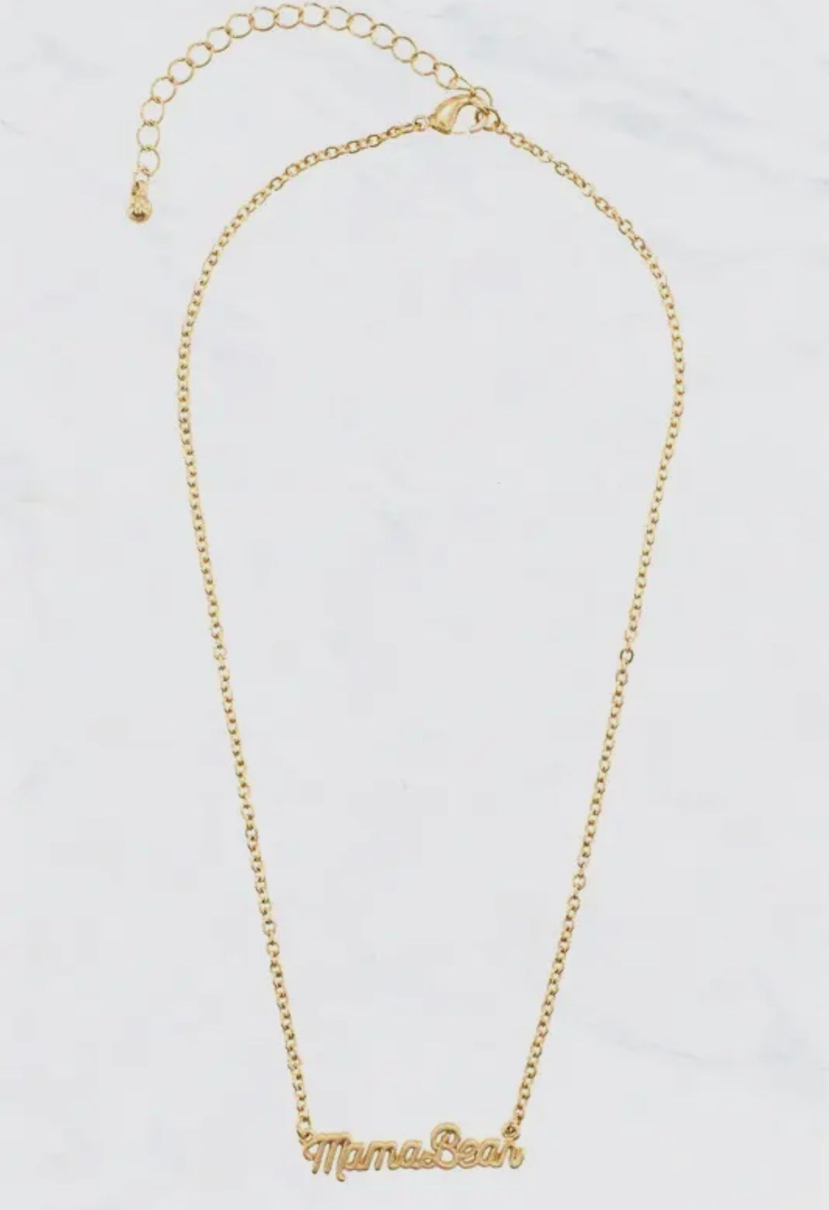 MAMA BEAR CHARM SHORT CHAIN NECKLACE