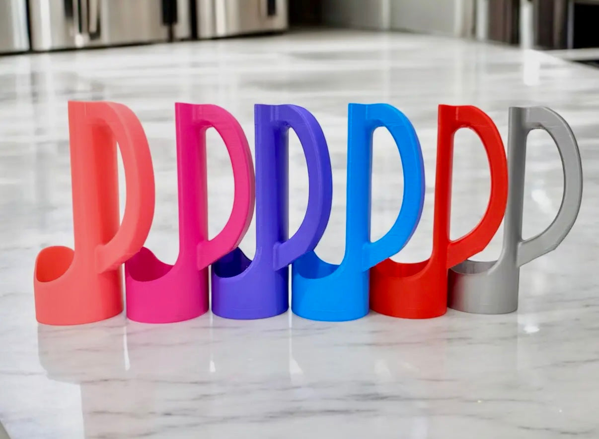 2 PIECE SET - THE "ORIGINAL SIPZEY" 12OZ SKINNY CAN HOLDER *HANDLE* & MATCHING SKINNY CAN *LID* MADE IN USA!