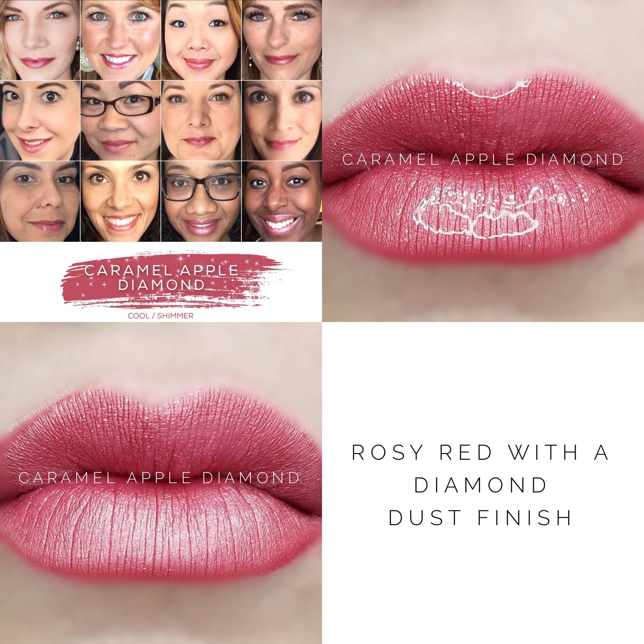 CARAMEL APPLE DIAMOND LONG LASTING LIPSENSE LIPSTICK
