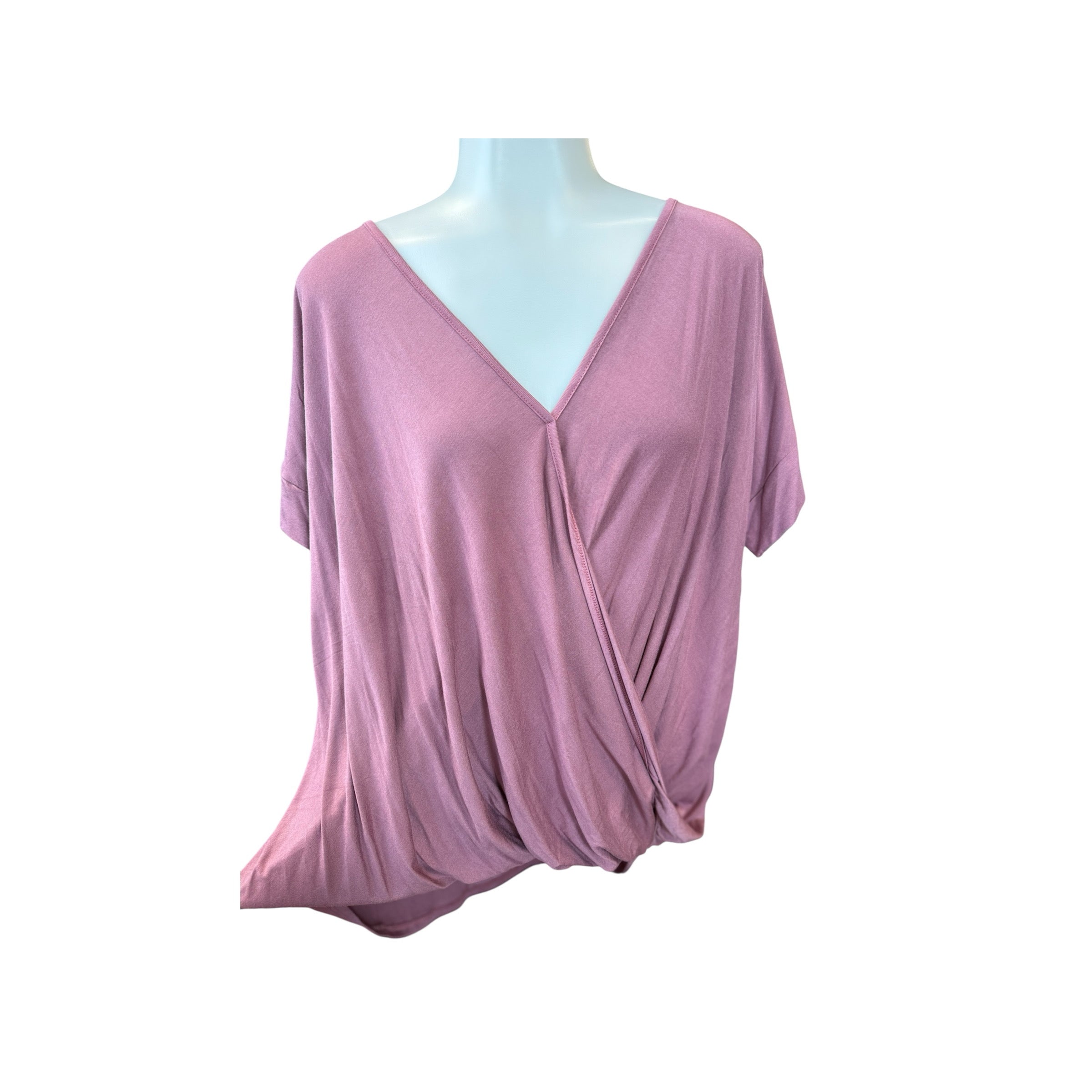Mauve Draped Front Top- SALE- SMALL & LARGE AVAILABLE