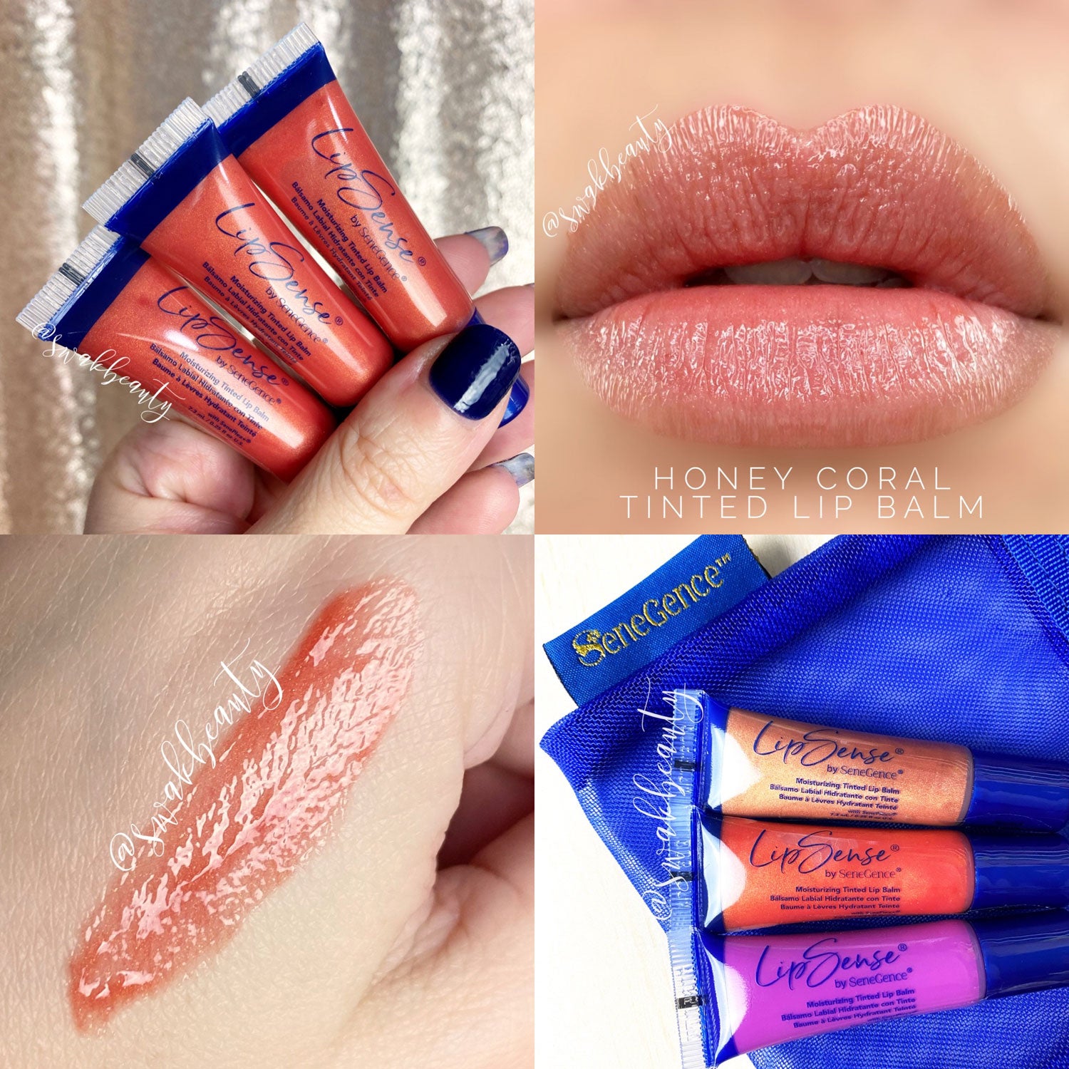 HONEY CORAL TINTED LIP BALM LIPSENSE