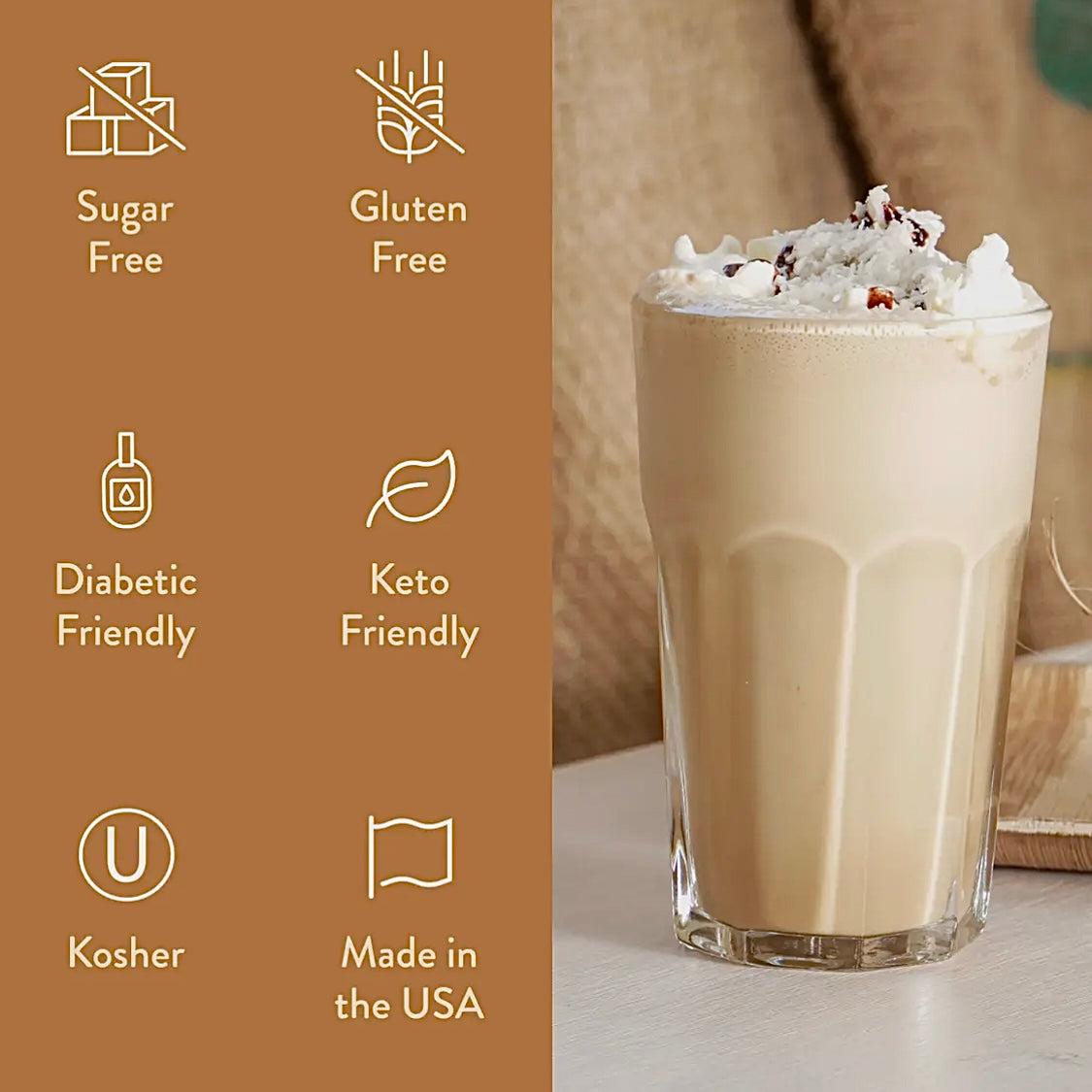 ITALIAN WEDDING CAKE FLAVOR SYRUP CONCENTRATE JORDAN'S SKINNY MIXES SYRUPS