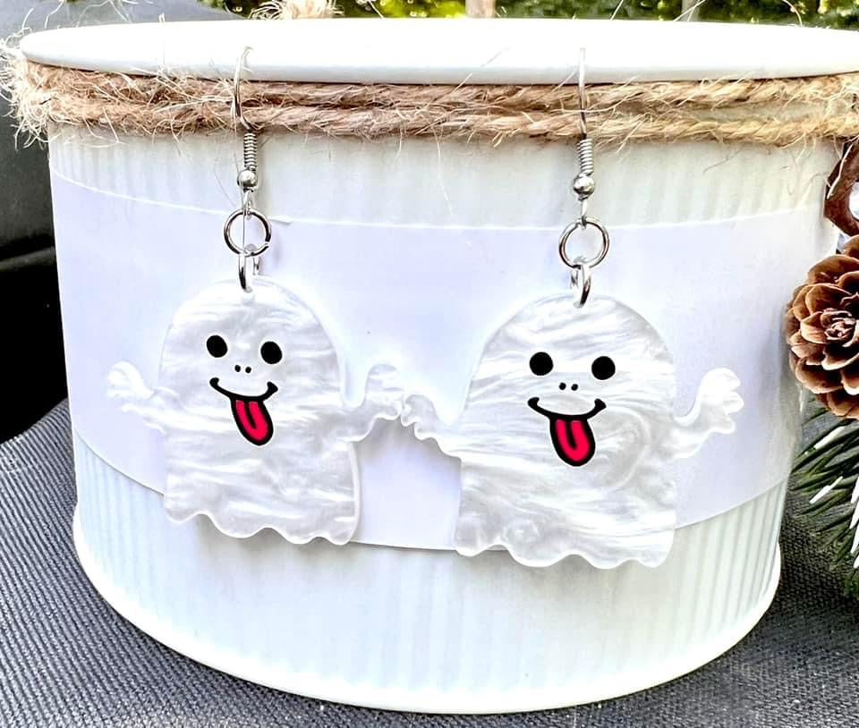 The Ghost Tongue Out Earrings