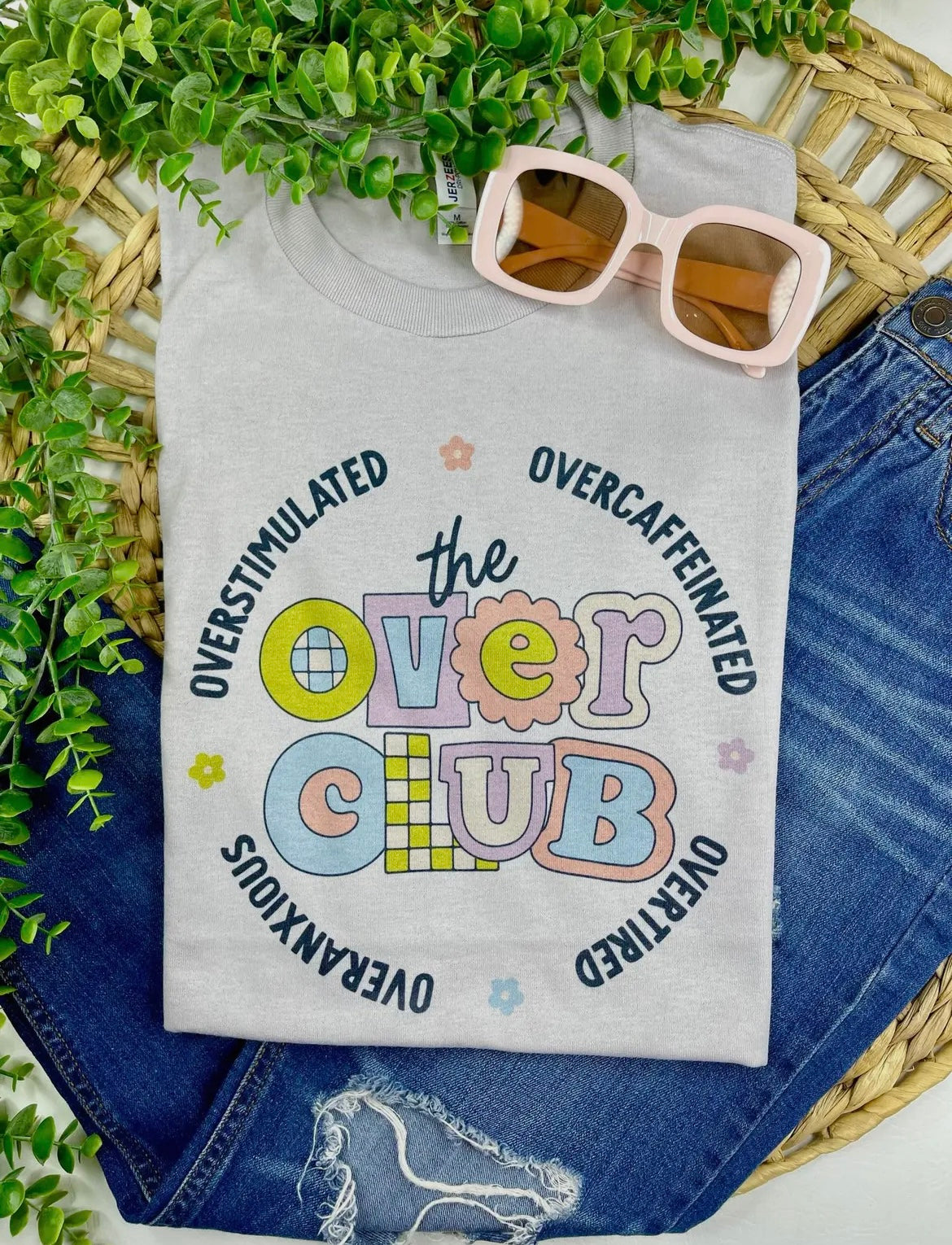 THE OVER CLUB GREY TSHIRT