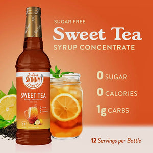 SWEET TEA FLAVOR SYRUP CONCENTRATE JORDAN'S SKINNY MIXES SYRUPS