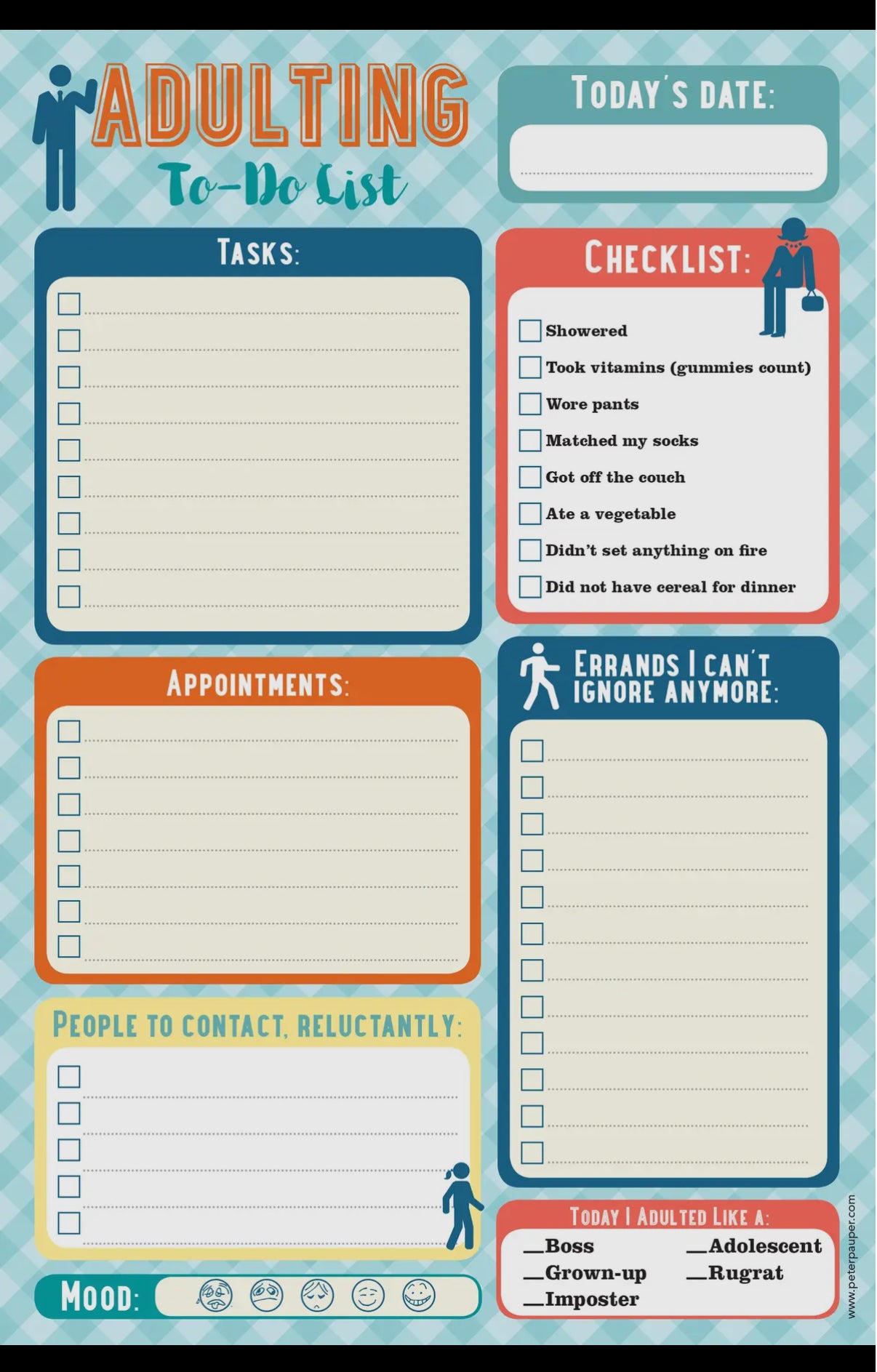 Adulting Note Pad PPP
