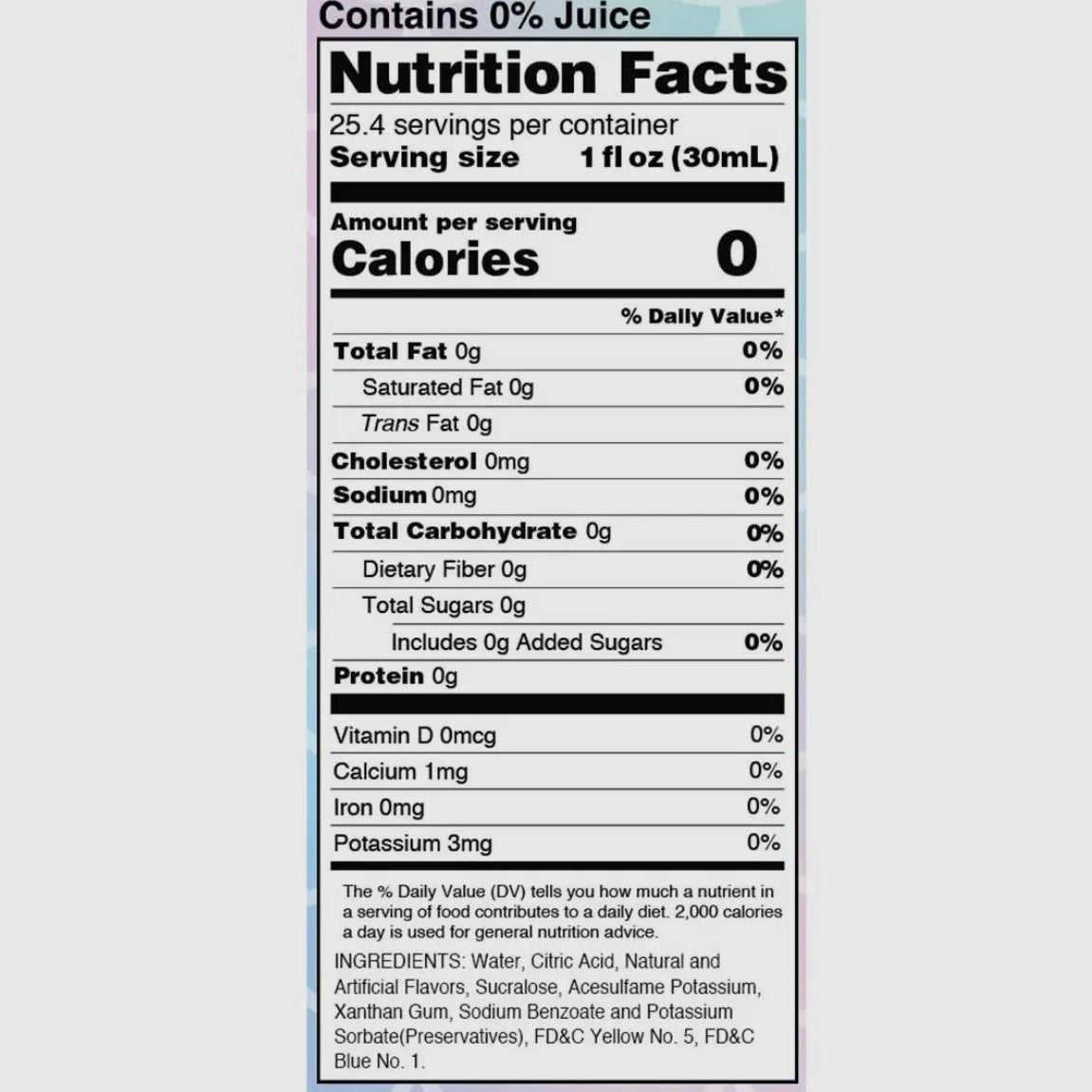 MERMAID FLAVOR JORDAN'S SKINNY MIXES SYRUPS