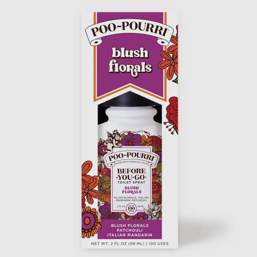 POO POURRI BLUSH FLORALS 2OZ TOILET SPRAY SPRING