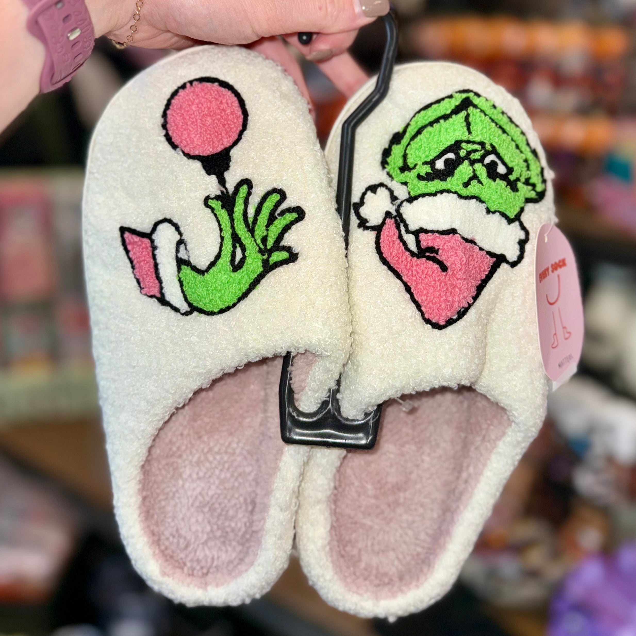 CHRISTMAS THE MEAN ONE GRINCH SLIPPERS