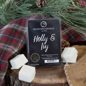 HOLLY & IVY MILKHOUSE CANDLE COMPANY 5.5 OZ SOY WAX MELTS