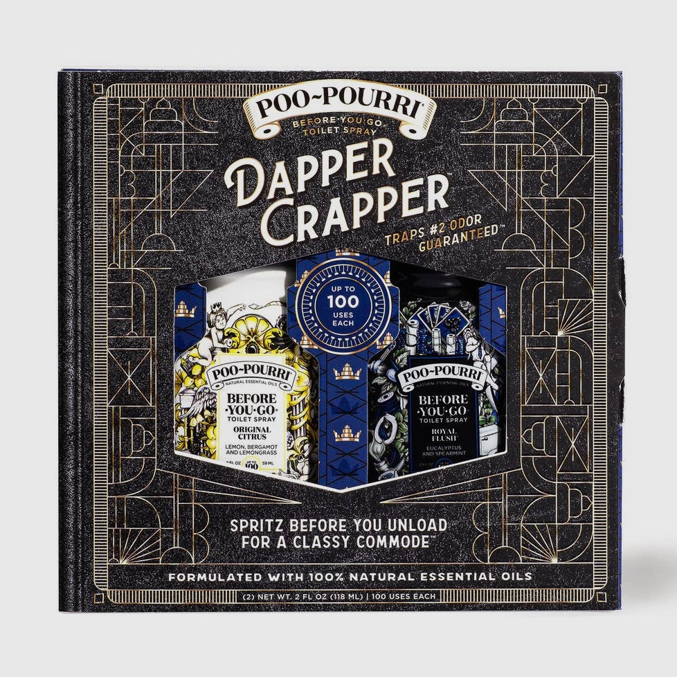 Poo-Pourri Dapper Crapper Gift Set 2 Pack 2oz