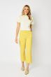 YELLOW HIGH WAIST GARMENT DYED BRAIDED WAISTBAND CROP WIDE LEG DENIM JUDY BLUE