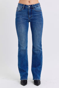 MID RISE THERMAL BOOTCUT DARKWASH JUDY BLUE DENIM